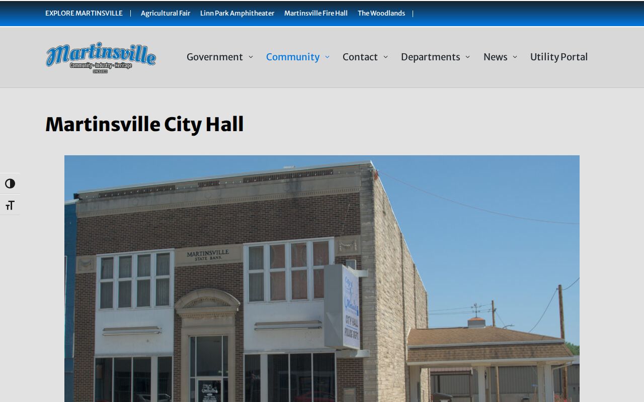 Martinsville City Hall contact source for Clark County police records